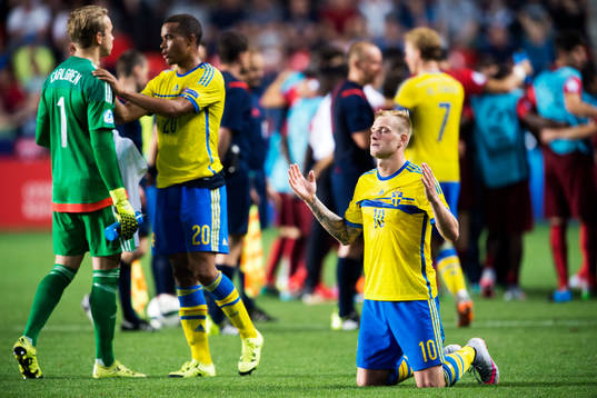 Sveriges John Guidetti ber