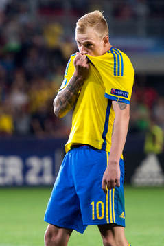 Sveriges John Guidetti jublar