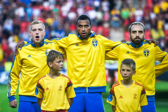 Sveriges John Guidetti , Isaac Kiese Thelin och Abdullah