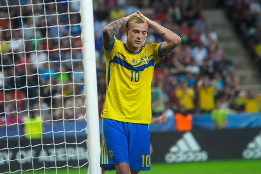 Sveriges John Guidetti deppar