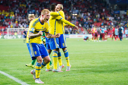 Sveriges John Guidetti jublar