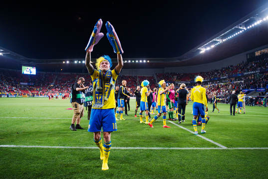 Sveriges John Guidetti jublar