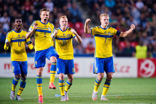 Sveriges Joseph Baffo, Ludwig Augustinsson, John Guidetti