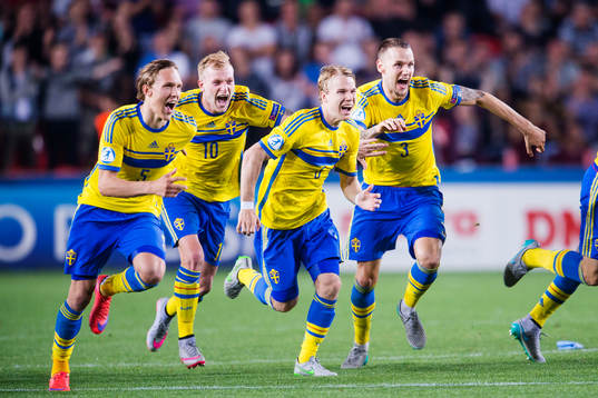 Sveriges Ludwig Augustinsson, John Guidetti, Alexander