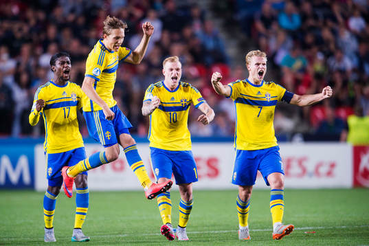 Sveriges Joseph Baffo, Ludwig Augustinsson, John Guidetti