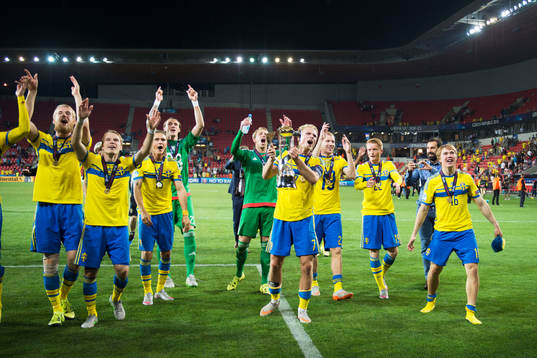 Sveriges Filip Helander, Oscar Lewicki, Kristoffer Olsson,