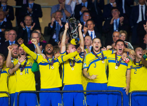 Sveriges Sebastian Holmén, Ludwig Augustinsson, Arber