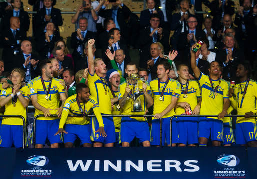Sveriges Sebastian Holmén, Ludwig Augustinsson, Arber