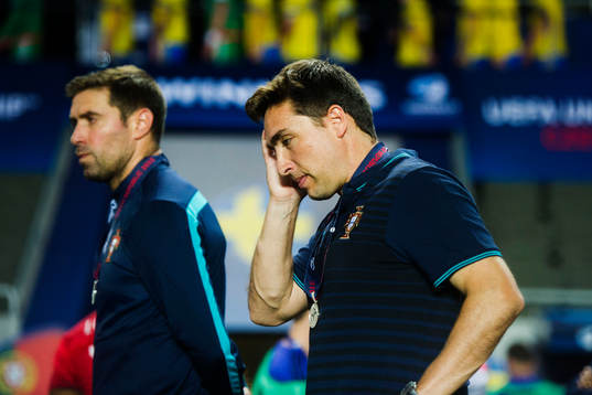 Portugals förbundskapten Rui Jorge deppar
