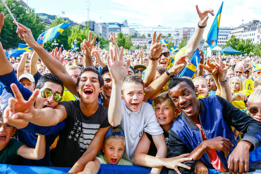 Sveriges U21-landslag hyllas