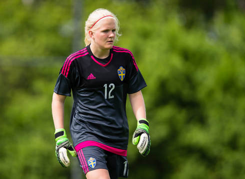 Sveriges målvakt Emma Holmgren
