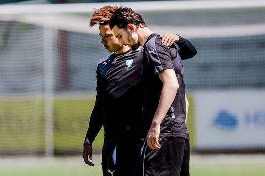 Malmö FFs Tobias Sana och Agon Mehmeti