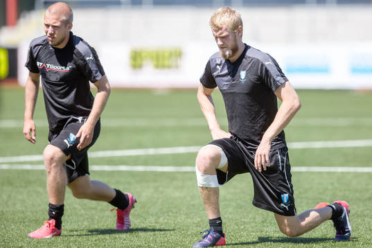 Malmö FFs  Anton Tinnerholm och Filip Helander