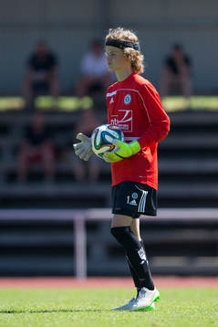Hallands målvakt Dennis Bengtsson