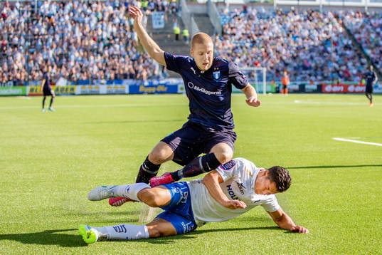Malmö FFs Anton Tinnerholm  och Norrköpings Morten