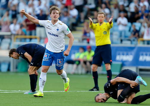 Norrköpings Alexander Fransson jublar