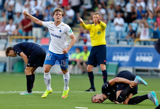 Norrköpings Alexander Fransson jublar