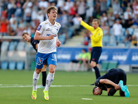 Norrköpings Alexander Fransson jublar