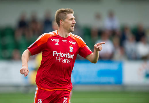 IFK Göteborgs Mikael Boman gör 0-1 målet