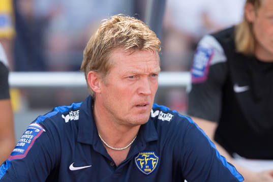Falkenbergs målvaktstränare Leif Troedsson före