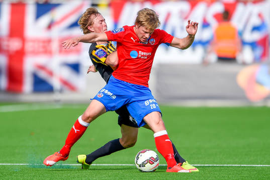 Häckens Joel Andersson och Helsingborgs Jere Uronen