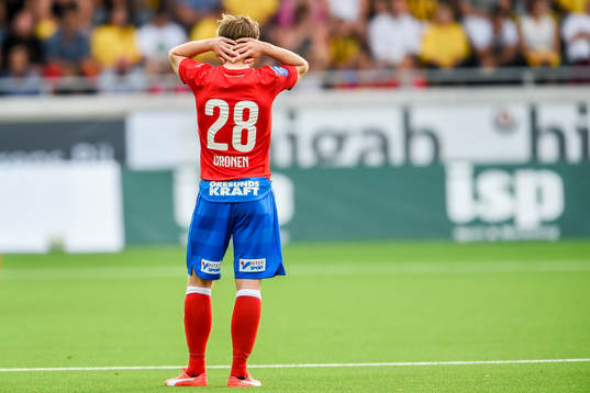 Helsingborgs Jere Uronen deppar