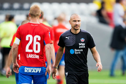 Helsingborgs manager Henrik Larsson