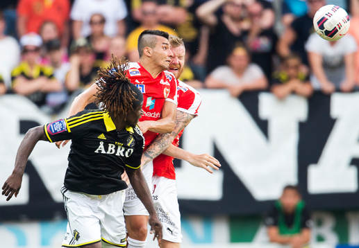 s Mohamed Bangura samt Kalmars Emin Nouri och Marcus Nilsson