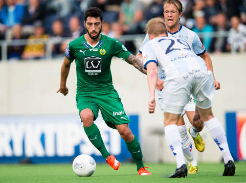 Hammarbys Nahir Besara utmanar Gefles Martin Rauschenberg