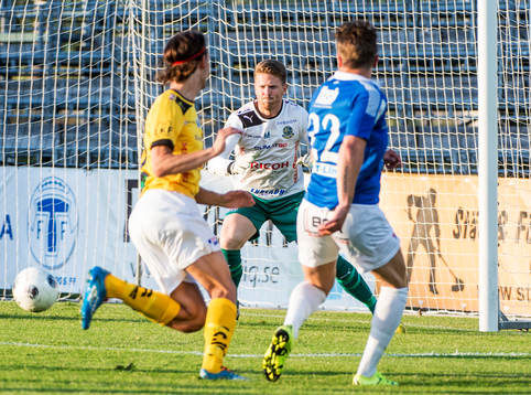 Lunds Peter Nilsson och Lukas Isaksson mot Trelleborgs