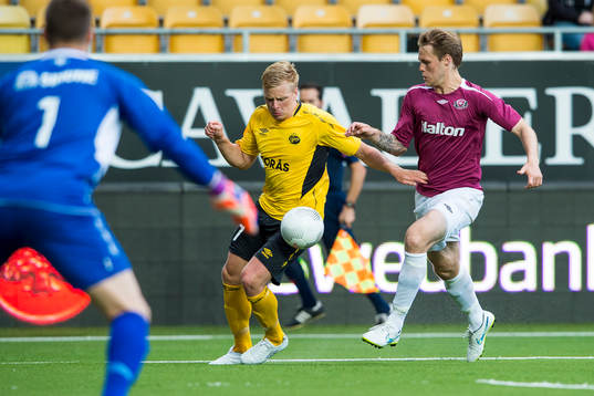 Elfsborgs Per Frick och Lahtis Markus Joenmäki