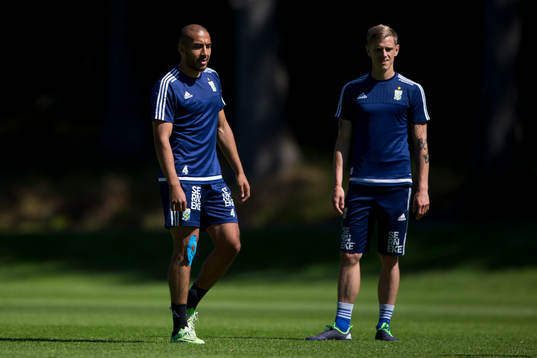 IFK Göteborgs Haitam Aleesami och Sören Rieks