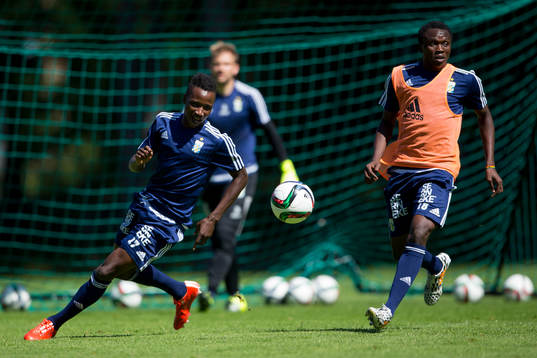 IFK Göteborgs Karim Prosper och Lawson Sabah