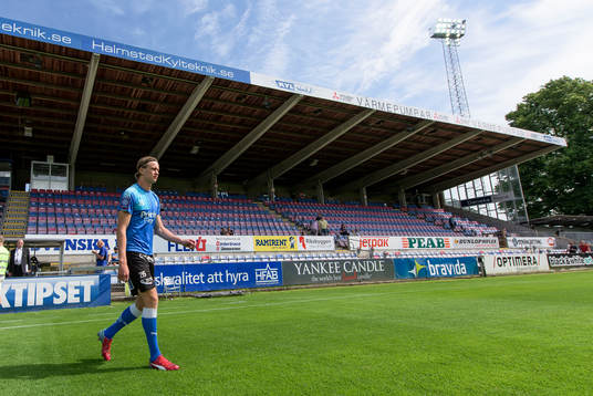 Halmstads Jesper Westerberg före fotbollsmatchen i