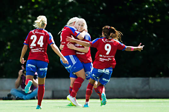 Vittsjös spelare jublar