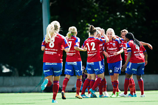 Vittsjös spelare jublar