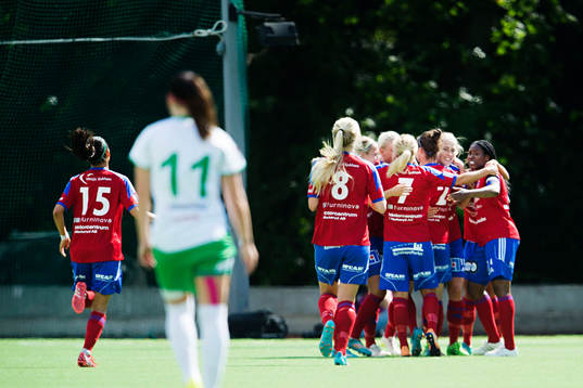 Vittsjös spelare jublar