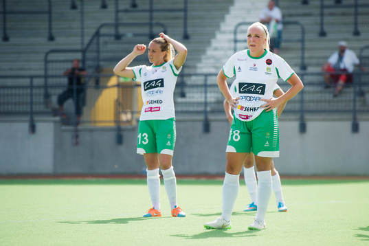 Hammarbys Petronella Ekroth och Anna Lindblom deppar