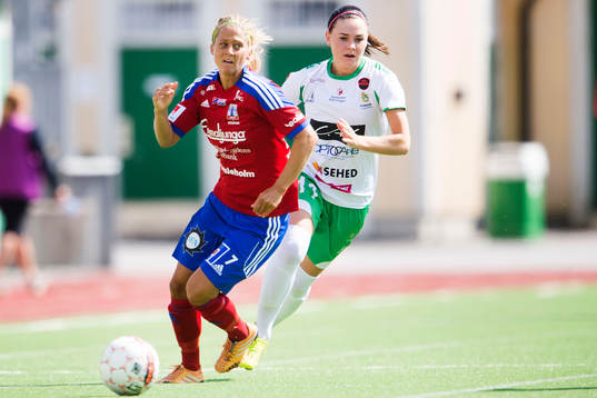 Vittsjös Therese Björck och Hammarbys Emma Jansson