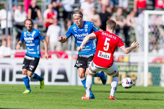 Halmstads Kristoffer Fagercrantz och Kalmars Victor Agardius