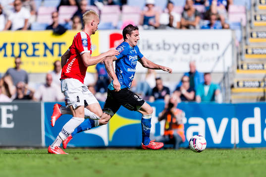 under fotbollsmatchen i Allsvenskan mellan Halmstad och