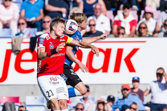 Kalmars Viktor Elm och Halmstads Snorre Krogsgård