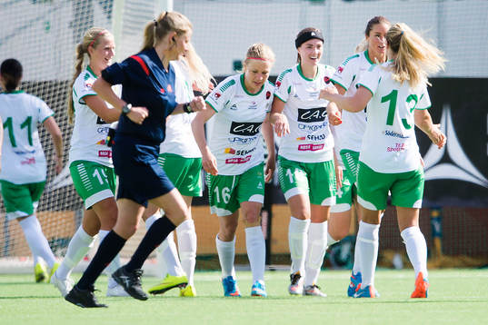 Hammarbys spelare jublar