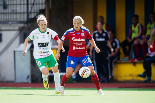 Hammarbys Olga Ekblom och Vittsjös Johanna Ejdelind