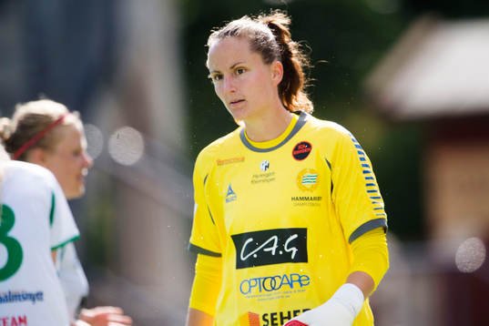 Hammarbys målvakt Sofia Lundgren
