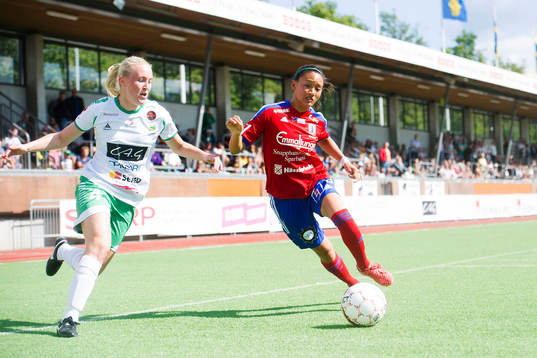 Hammarbys Linnéa Eriksson och Vittsjös Michelle Pao