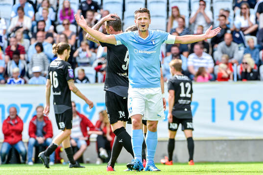 Malmö FFs Markus Rosenberg deppar