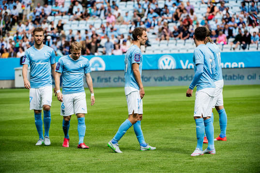 Malmö FFs Rasmus Bengtsson, Oscar Lewicki, Magnus Wolff