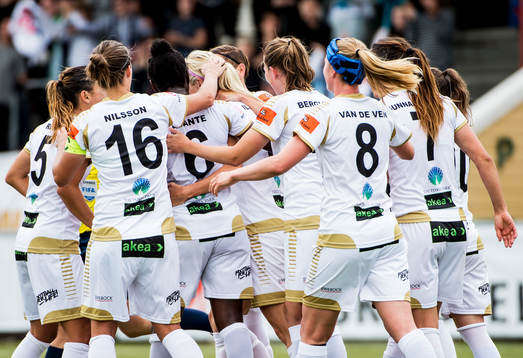 Jubel i FC Rosengårds