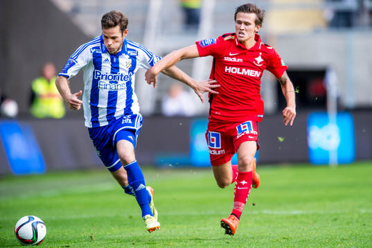 IFK Göteborgs Emil Salomonsson och Norrköpings Arnor